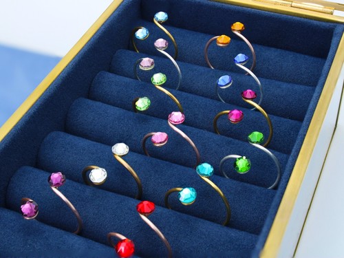 Birthstone toe rings - toe,