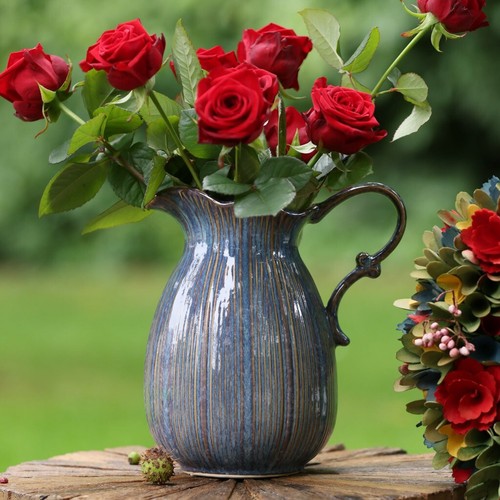 Shabby chic flower vase - shabby,