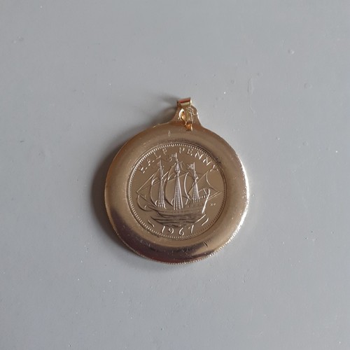 1967 vintage half penny - 1967, coin