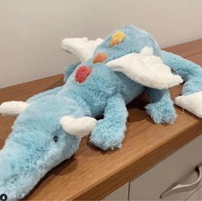 Large Sky Blue Dragon Plush Toy Jelly Cat Style Stuffed Animal 50cm Soft