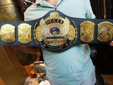 Winged Eagle Championship Wrestling Replica Title Belt Brass 4MM Adult 