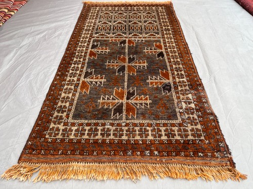 3x5ft antique afghan hand - afghan,