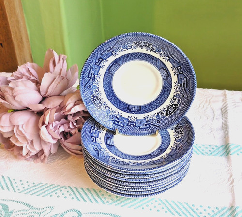 Vintage blue white - 10,