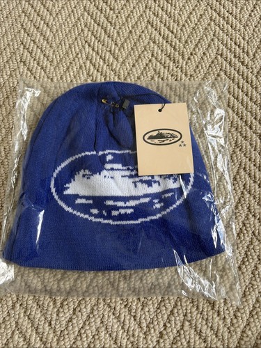 Cortiez blue beanie hat brand - blue,