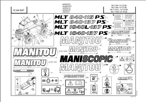 Manitou mlt840 137 - manitou, parts