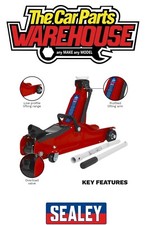 Sealey 1050CXLE Car Trolley Jack 2tonne Low Entry Short Chassis