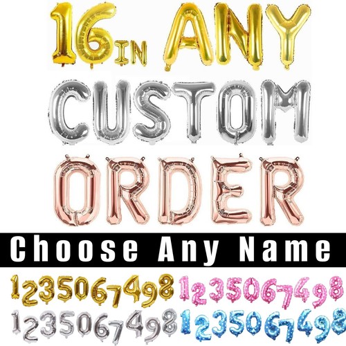 Numbers letters balloons - 16",