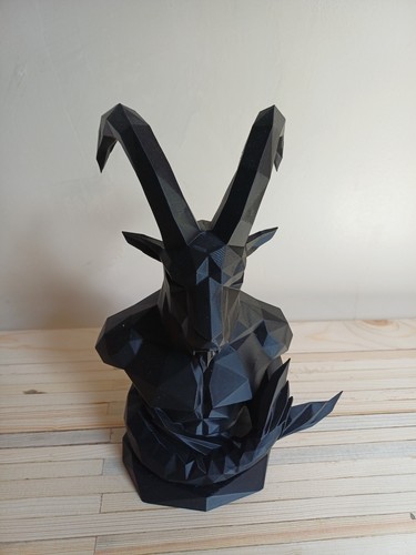 Capricorn goat bust - capricorn, sculpture
