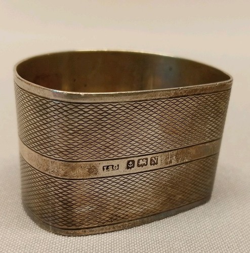 Sterling silver napkin - silver, ring