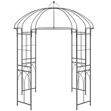 Metal Garden Rose Arch Trellis Bird Cage Shape Arbour Gazebo Pergola Pavilion