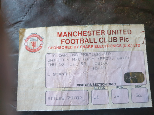 Man utd city - man, 1994/95