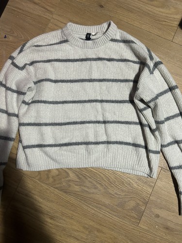 Women cream striped knit - cream,