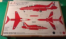1/72 Airfix  Red Arrows Hawk  Plastic Model Kit,  Sealed Bag Some Decals Missing