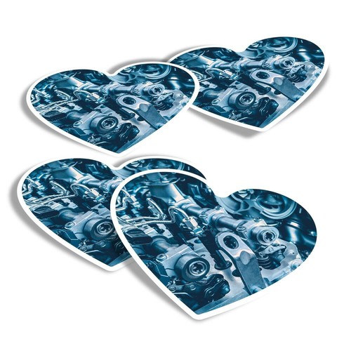 Heart stickers vehicle - 4x,