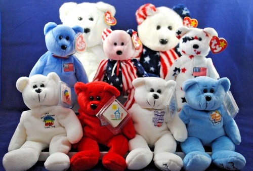 Various usa beanie baby - usa, ty