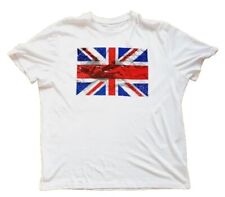 Union Jack Flag Regular Fit Graphic Print T-shirt, Casual Style Round Neck
