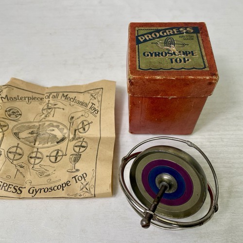 Vintage progress gyroscope - progress,