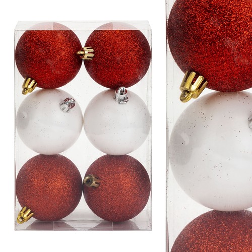 Red white 6cm - red,