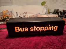 Vintage "bus stopping" SIGN -TO FIT Olympian,  Citybus, Leopard 12V 