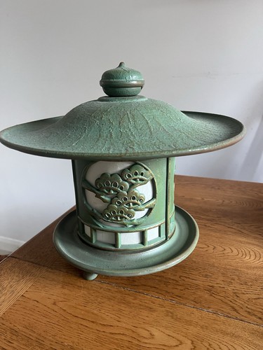 Japanese metal lantern mixed - metal, lantern.