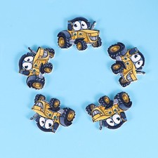  50 Pcs Wooden Tractor Buttons Baby Boy Child Hand Made Handmade Crafts