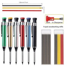 All Metal Woodworking Pencil Solid Carpenter Pencil  Woodworking Construction