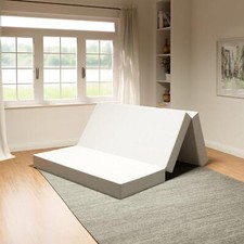 Folding Mattress DynastyMattress Single, 10 cm Tri Folding Memory Foam Mattress