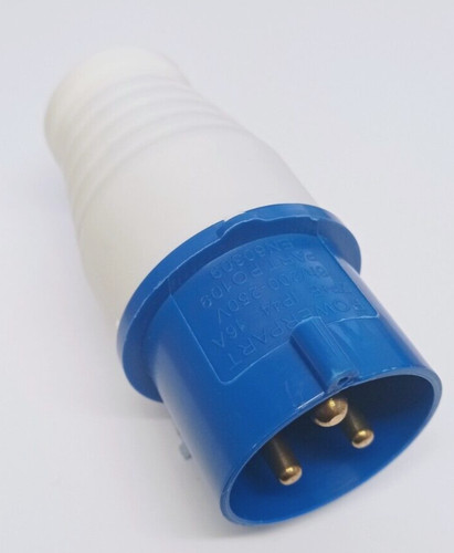 Mains plug 16a 240v pin - 16a,