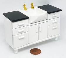 Dolls House Sink Unit White