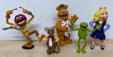 Set of 5 Muppet figures inc. Kermit, Miss Piggy, Animal, Fozzie Bear & Rizzo