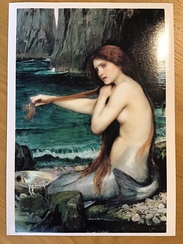 Mermaid print an oil - of,