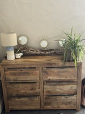 Mango Wood Rustic Chest Of