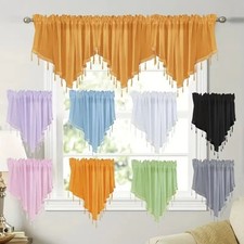 Embroidered Triangle Curtains