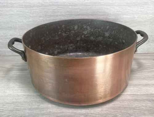 Antique french copper stockpot - antique,