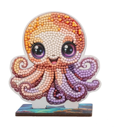 Octopus wildlife crystal art - -,