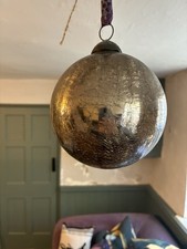 Metallic Gold Crackle Glass