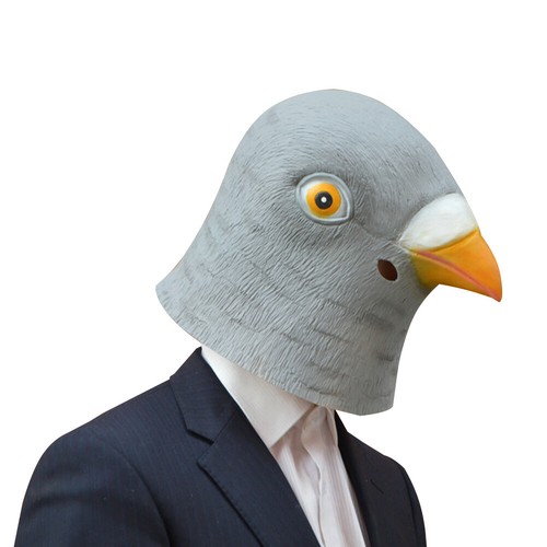 Pigeon head mask - mask, animal
