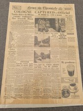 NEWS CHRONICLE WW2 COLOGNE