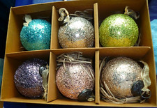 6pcs Crackle Glass Hanging