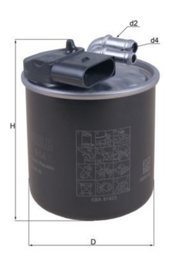 Fuel filter mahle - mahle, fits