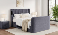Amber 4.1 Multi-media Ottoman Storage TV Bed Frame - King