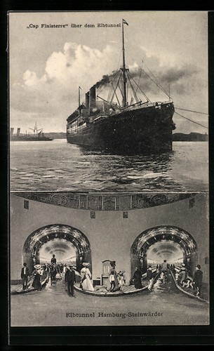 Postcard passenger ship cap - postcard,