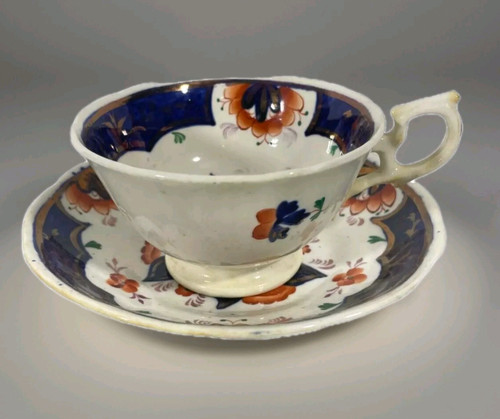 Gaudy welsh pinwheel tea - welsh, cup