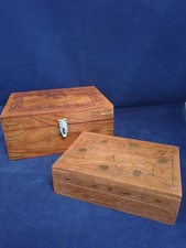 2 Beautiful Wooden Boxes with