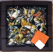 MINT HERMES Silk Scarf H de