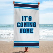 ENGLAND | Euro's | Beach Towel | Retro Football | Holiday | IT'S COMING HOME