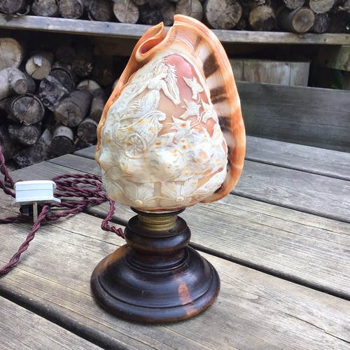 Antique cameo carved shell - antique,