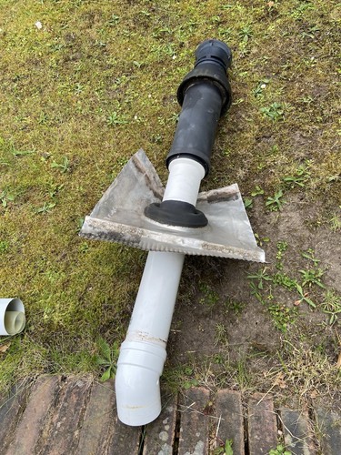Gas flue 100mm dia 55mm - flue,