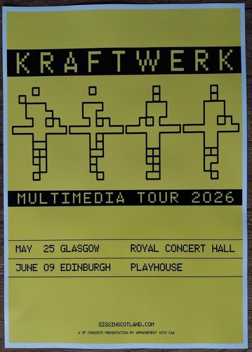 Kraftwerk concert poster - poster, –