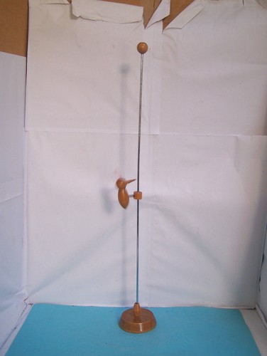 Vintage wooden woodpecker - wooden, on